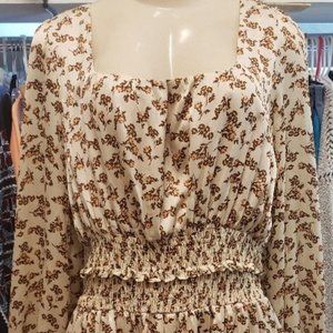 Hailey and Company Cream Color Bohemian Dress